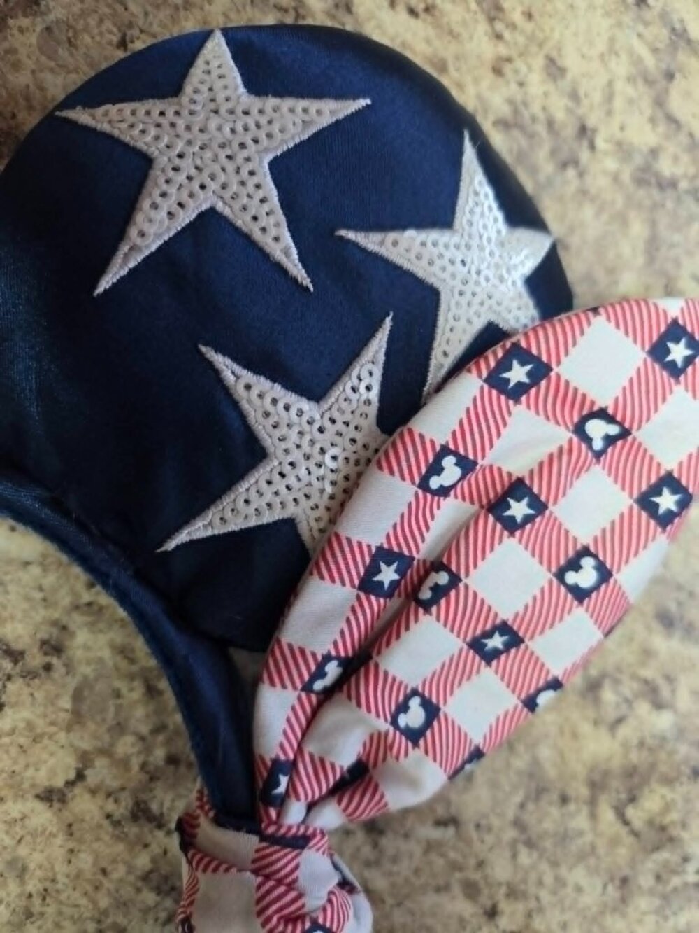 Disney Parks Mickey Ears Headband Stars Stripes Americana USA NEW - Picture 5 of 5